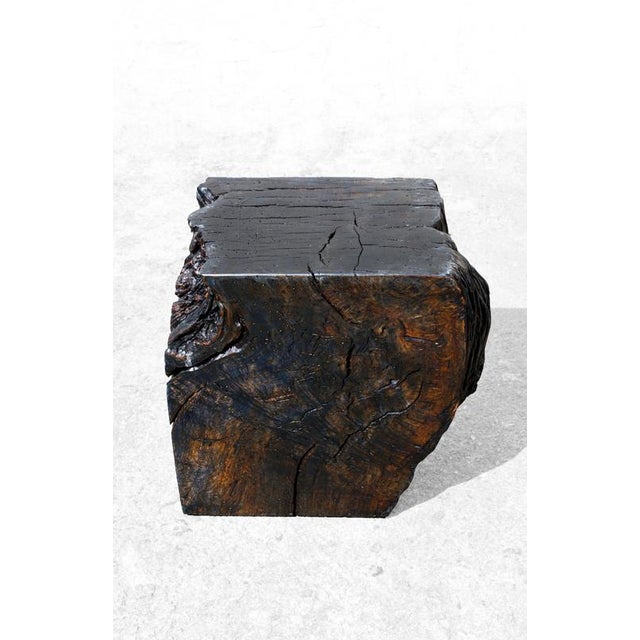 W2386 Stool in Oxidized Oak by Jörg Pietschmann For Sale - Image 6 of 18