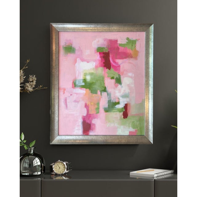 Abstract Painting Pink #4 by California Artist For Sale - Image 4 of 15