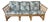 Vintage Ficks Reed Style Bamboo Rattan Sofa With Floral Print Upholstery/ Sold For Sale
