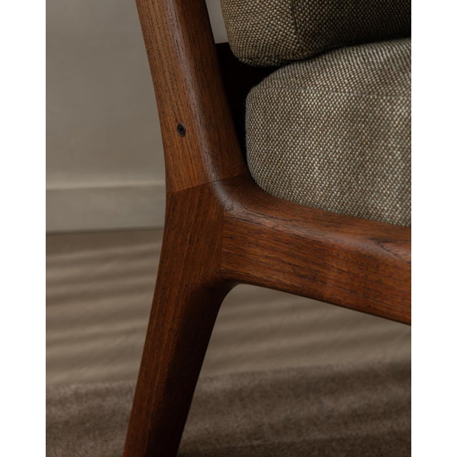 Vintage Danish Senator 2-Seater Sofa with Teak Frame by Ole Wanscher for Cado, 1960s For Sale - Image 12 of 18