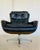 Mid-Century Danish Black Leather Swivel Chair by Bramin from Bramin For Sale - Image 5 of 18