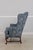 1990s Pair Colonial Williamsburg Style Queen Anne Mahogany Wing Chairs For Sale - Image 5 of 18