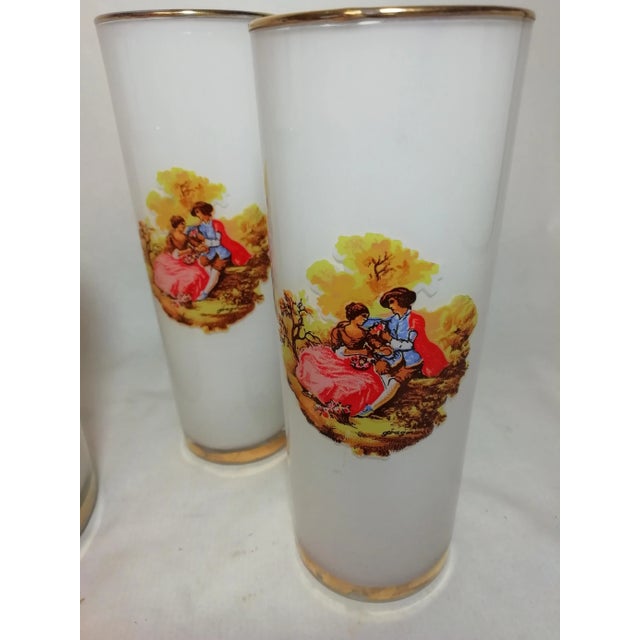 Vintage Cooler & Glasses, Set of 5, in Very Good conditions. Designed 1970 to 1979