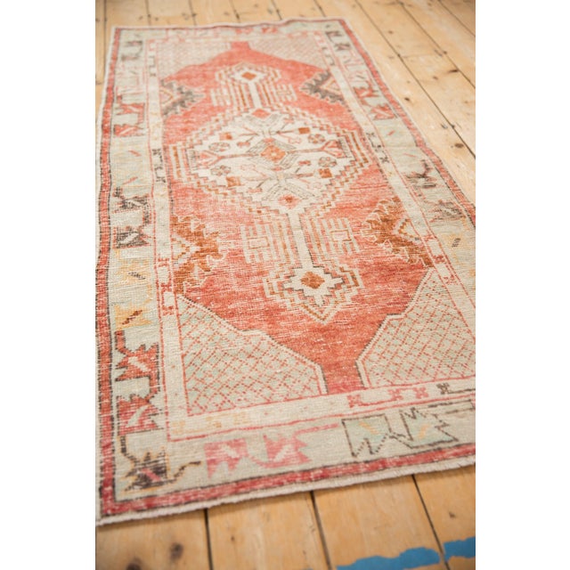 Old New House Vintage Distressed Oushak Rug Runner - 2'5" x 5'5" For Sale - Image 4 of 9