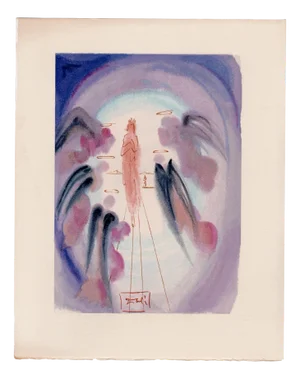 Salvador Dali, The Joy of the Blessed, 1964, Original Woodcut