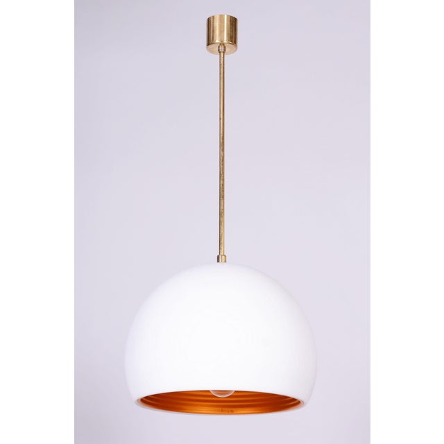 Orange Mid-Century Modern Pendant Light by Guzzini for Meblo, Italy, 1960s For Sale - Image 8 of 8