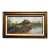 Signed Cooper Rustic Barn Landscape Oil Painting in Wood Frame For Sale