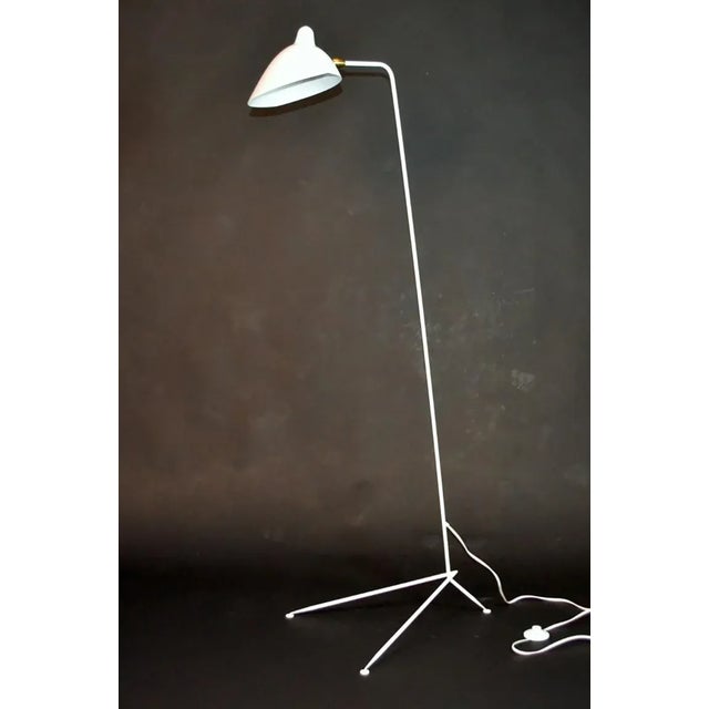 Metal Editions Serge Mouille 'Lampadaire Droit' Floor Lamp in White For Sale - Image 7 of 12