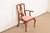 Henkel Harris Henkel Harris Queen Anne Solid Cherry Wood Armchair or Dining Captain Chair For Sale - Image 4 of 11