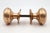Traditional Vintage Classic Passage Brushed Brass Door Knob Set For Sale - Image 3 of 5