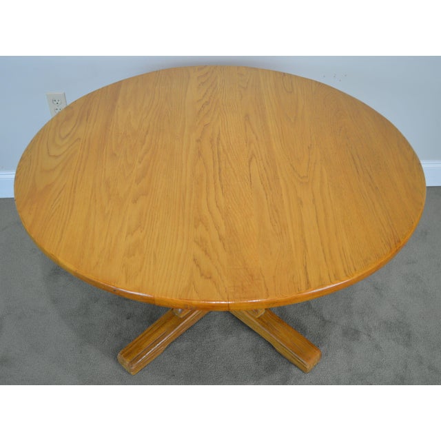 Brandt Ranch Oak Round Poker or Dining Table Chairish