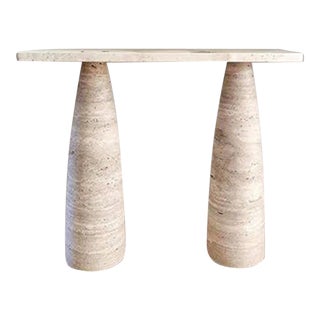 Gamme Travertine Console Table 43.3" For Sale