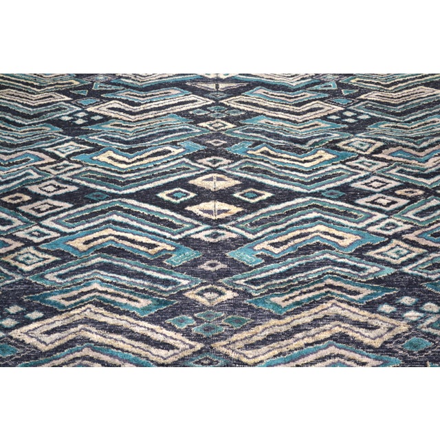 Moroccan Hand Knotted Wool Rug, 8'x10'1" For Sale In New York - Image 6 of 6