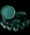 36 French Varages Jade Green Dishes Set For Sale - Image 9 of 11