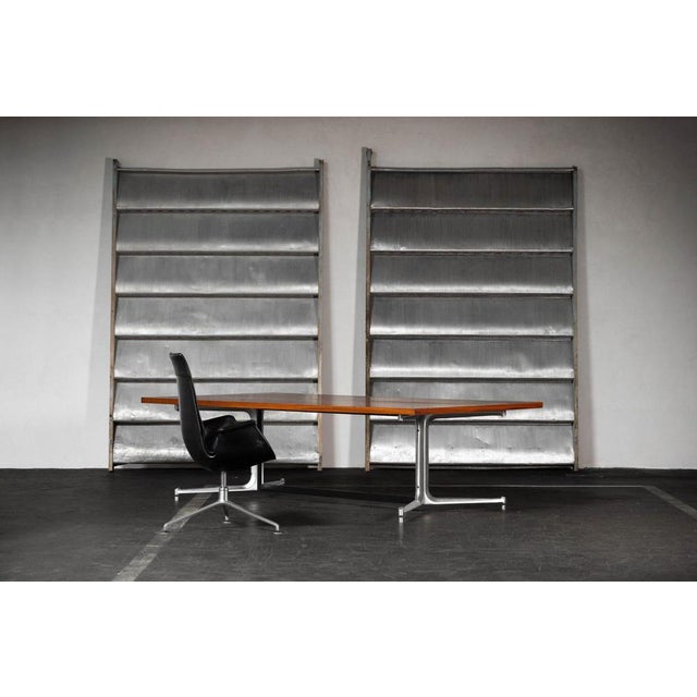 Rare and Large dining or conference Ttble by Preben Fabricius & Jørgen Kastholm for Kill International, Germany, 1968 This...