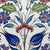 2020s Handmade Ceramic Iznik Plate (Classic Floral Style) Red Rose and Hyacinth Pattern For Sale - Image 5 of 8