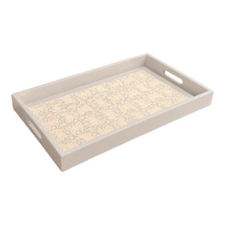 Large "Butterflies" Decorative Tray, Lacquered Wood, Ensamble Artesano, 2024 For Sale