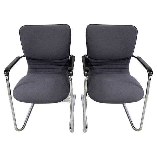 Set of 20th Century Armchairs from Comforto Haworth For Sale