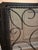 French Country Large Wrought Iron Three-Panel Trifold Fireplace Screen With Scrollwork & Twisted Rope Border For Sale - Image 3 of 8