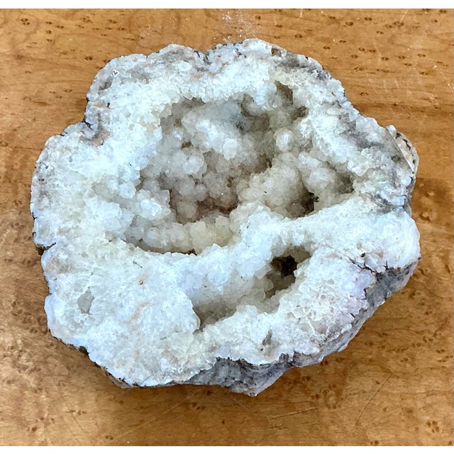 Vintage White Quartz Geode For Sale - Image 9 of 12