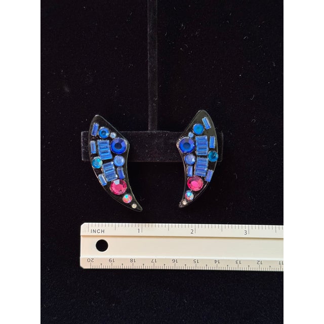 Pop Art Vintage Bill Schiffer Earrings, A Pair For Sale - Image 3 of 5