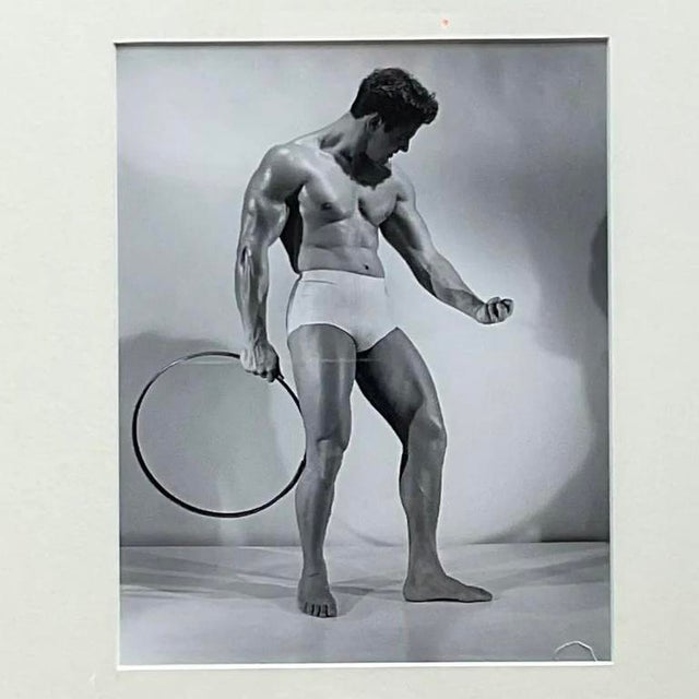 Vintage Bruce of La Male Physique Photograph, Hoop Pose For Sale - Image 14 of 14