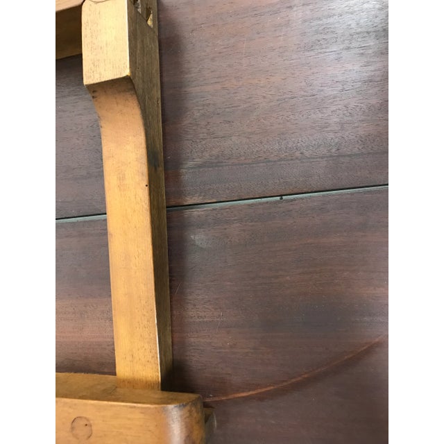 Vintage Neo Classical Mahogany Folding Portable Bar Table For Sale In Chicago - Image 6 of 9