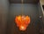 Murano Amber and Lavender Glass Shell Chandelier, Italy 1980s For Sale - Image 12 of 15