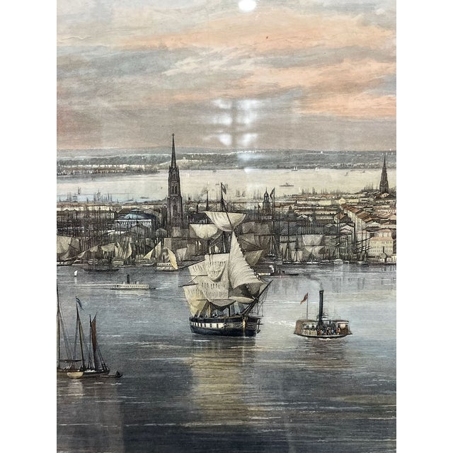 New York City 1855 Monumental Aquatint Jw Hill For Sale - Image 9 of 12