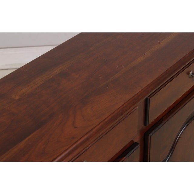 Country French 2 Drawer 2 Door Cherry Server For Sale - Image 9 of 15