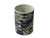 Ceramic Vintage Blue Red White Foo Dogs Porcelain Small Brush Pot Vase For Sale - Image 7 of 11