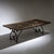 Large Dining Table on Wrought Iron Base For Sale - Image 9 of 9