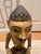 Large Vintage Indonesian Javanese Loro Blonyo Hand-Carved Polychrome Wood Bride & Groom Figures – Pair For Sale - Image 9 of 11