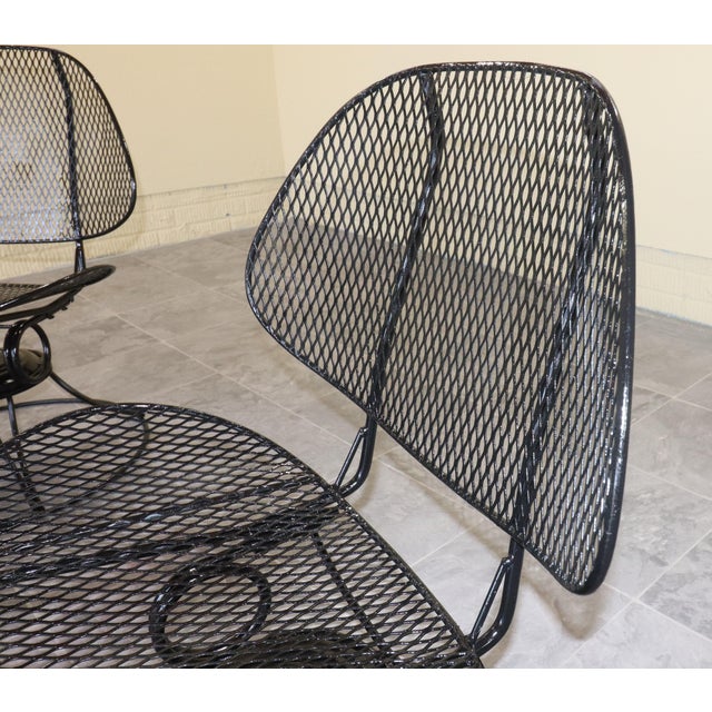 Set of Four Homecrest “Casino” Swivel Rocker Chairs With Lazy Susan Table, Circa 1963-1966, Attributed For Sale - Image 11 of 16