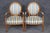 1920s Pair 1920's French Louis XVI Carved Armchairs With Silk Upholstery For Sale - Image 5 of 15