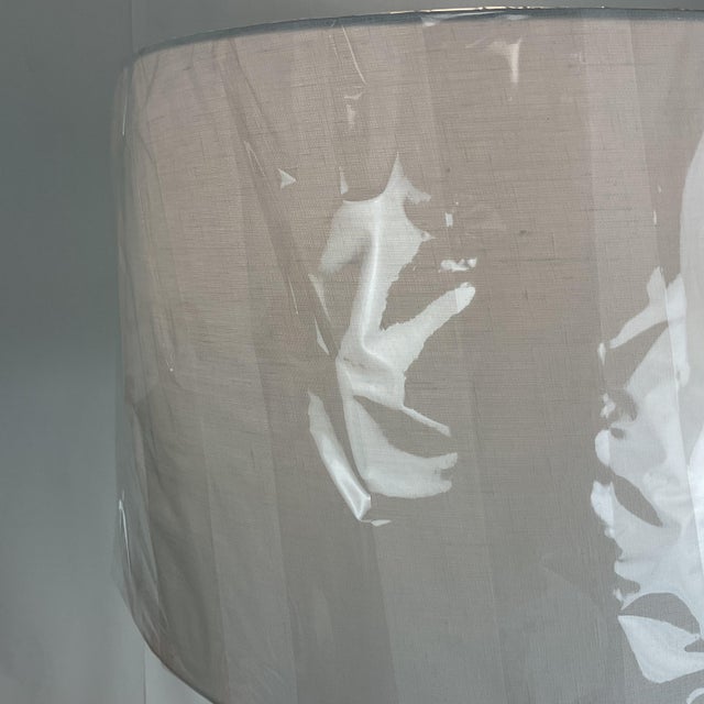 Metal Natural Alabaster & Glass Contemporary Table Lamp-One of a Kind For Sale - Image 7 of 9