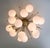 Brass 21st Century Mezzo Satin Brass Matte White Murano Flush Mount by Fabio LTD For Sale - Image 8 of 10
