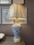 This large table lamp adds so much charm and softness to the space. The delicate blue florals over the white base feels...