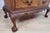 Antique Edwardian Secretary with Drawers in Carved Walnut and Leather, 1910 For Sale - Image 17 of 18