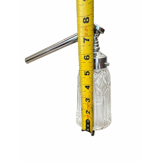 Mid 20th Century Mid 20th Century Modern Desk Table Lamps Adjustable Crystal Shade Marble Base For Sale - Image 5 of 7