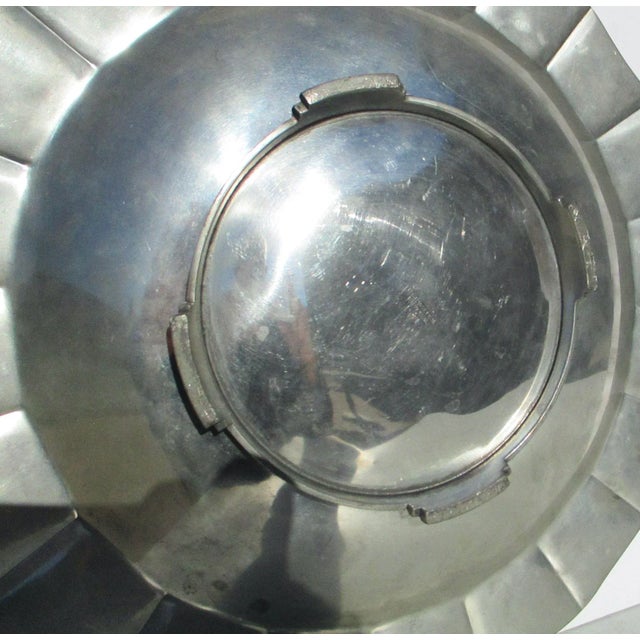 1940s 1940s Vintage Brewsters Pewter Art Deco Tray Bowl For Sale - Image 5 of 11