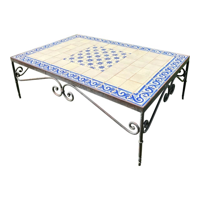 1990s Mexican Mosaic Tile Table For Sale