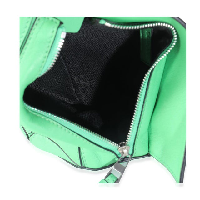 Green Jungle Green Calfskin Mini Puzzle Belt Bag For Sale - Image 8 of 9