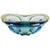 Vintage Bohemian Glass Bowl in Blue Green, 1960s For Sale - Image 5 of 6