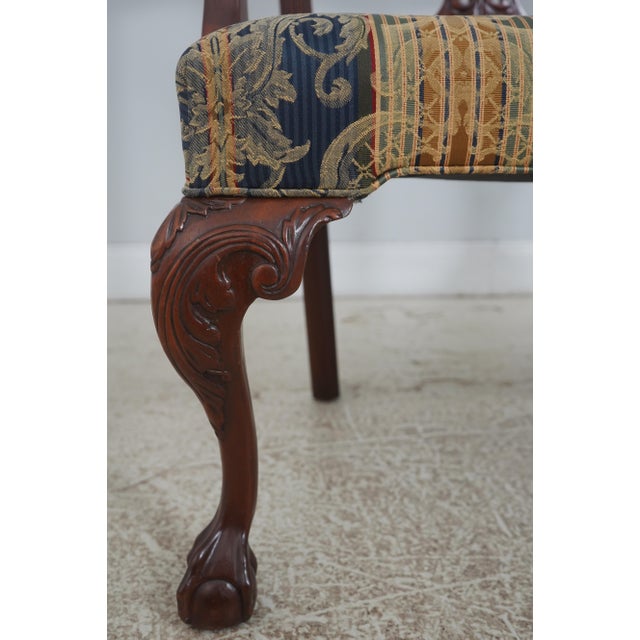 Hickory Chair Mahogany Mt Vernon Chippendale Style Settee For Sale - Image 10 of 18