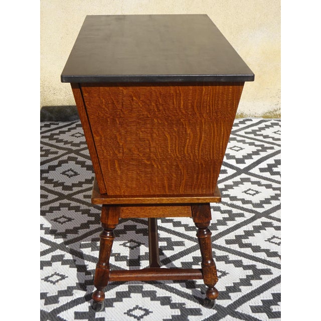 Bin-Shaped Cabinet on Wheels, 1980s For Sale - Image 17 of 18