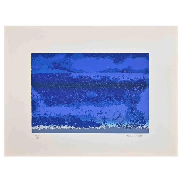 Francois Bret, Composition, Original Screen Print, Mid-20th Century For Sale