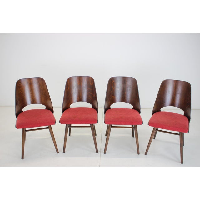 Dining Chairs by Oswald Haerdtl from Thonet, Czechoslovakia, 1960s, Set of 4 For Sale - Image 3 of 18