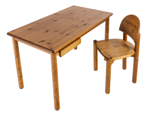 Table and Chair by Rainer Daumiller, 1960s, Set of 2