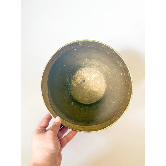 Plastic Mid 20th Century Vintage Mid-Century Italian Florentine Gilt Wastebasket For Sale - Image 7 of 8